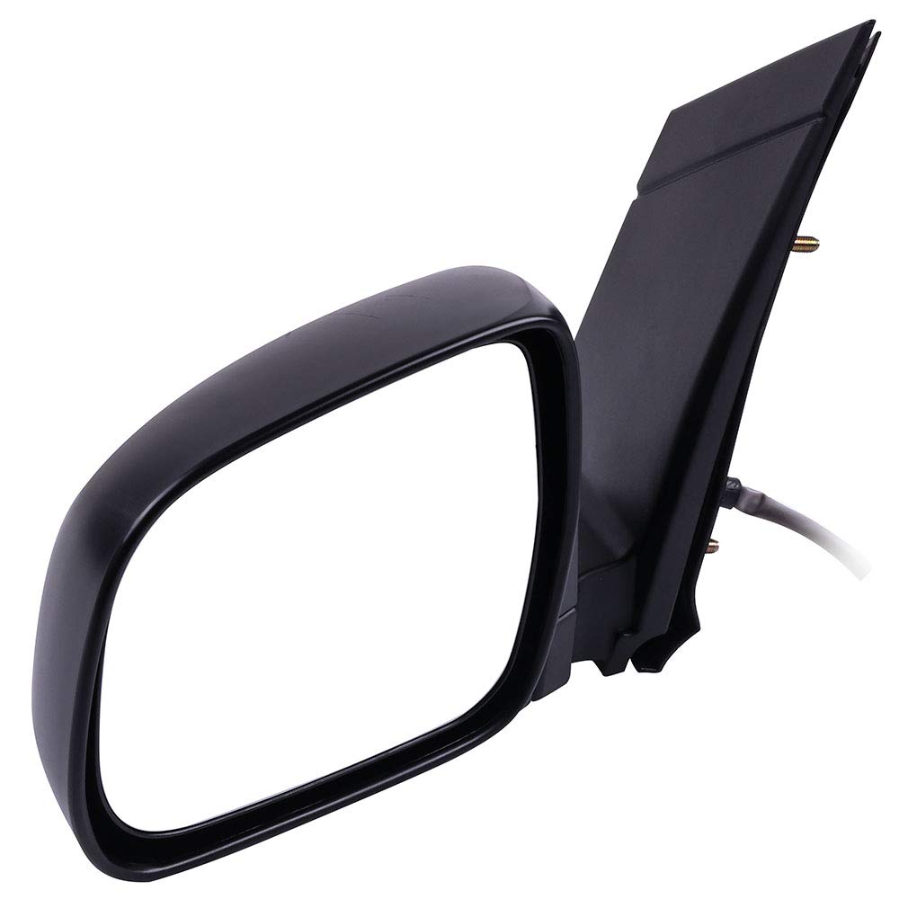 OCPTY Black Left Side Mirror Replacement for 2004-2010 Toyota Sienna - Textured Glass Manual Folding Non-Heated Mirror - Perfect for Parking Safety & Blind Spot Visibility