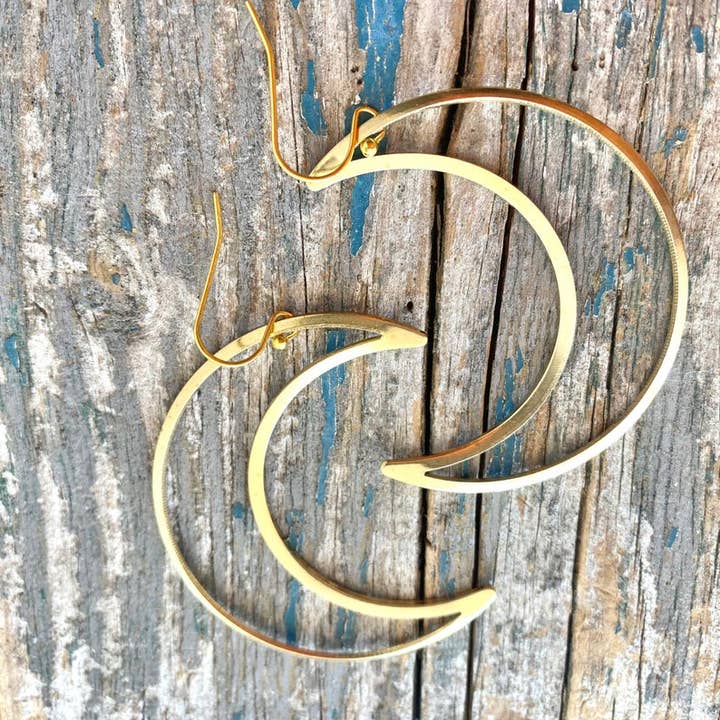 Extra Large Crescent Moon Earrings - Boho Celestial Star Dangle Earrings for Women | Perfect for Festival, Party & Everyday Boho Chic Style
