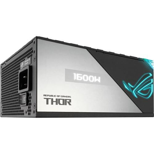 ASUS ROG THOR 1600T Platinum Power Supply - 1600W Fully Modular PSU with OLED Display & RGB Lighting for Gaming PC Builds | Perfect for High-End Gaming Rigs, Workstations, and Content Creation Systems