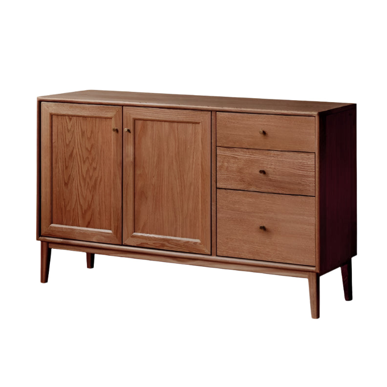 Stylish Oak Solid Wood Modern Dining Sideboard Buffet Cabinet - Perfect for Dining Room Storage & Entertaining