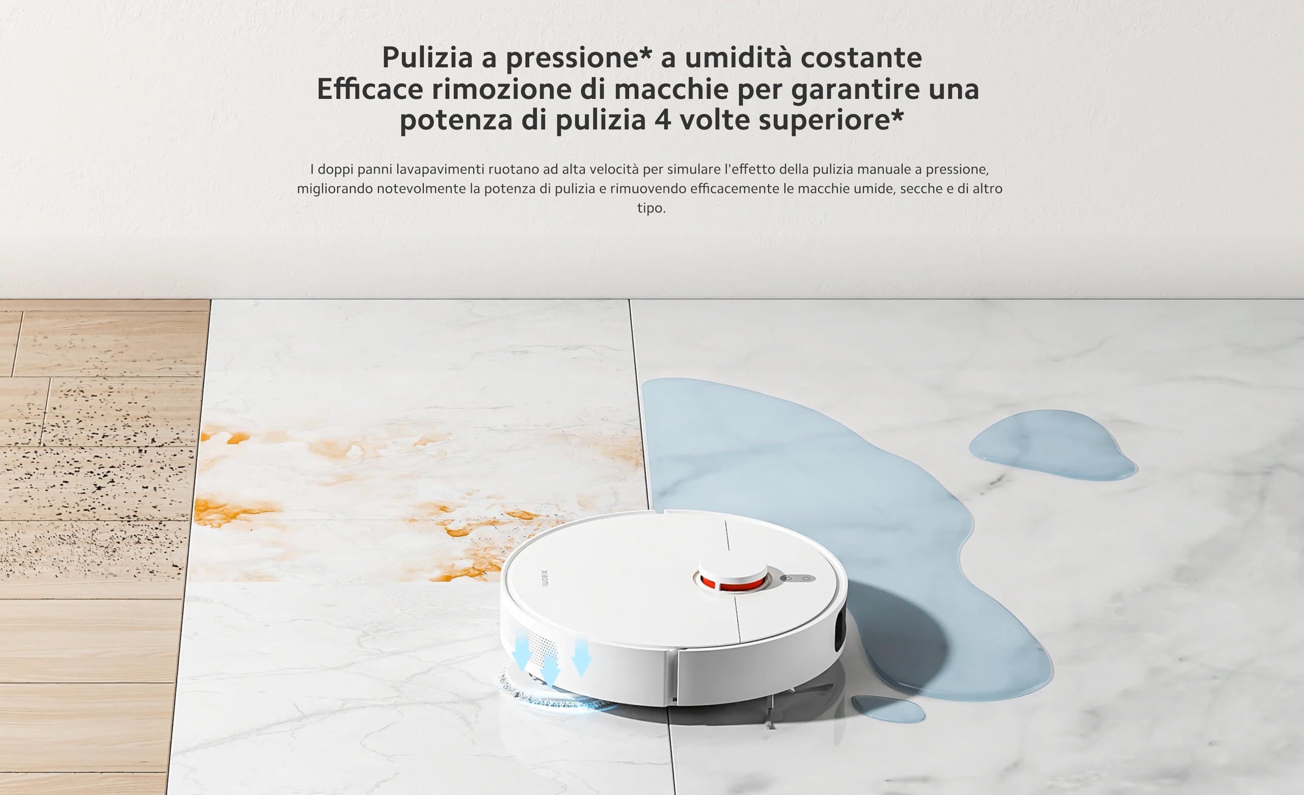 Xiaomi Robot Vacuum Cleaner S10+ - Powerful 4000Pa Suction, Smart Mapping, Self-Charging - White (BHR6368EU) - Ideal for Hardwood Floors, Carpets & Pet Hair Cleaning