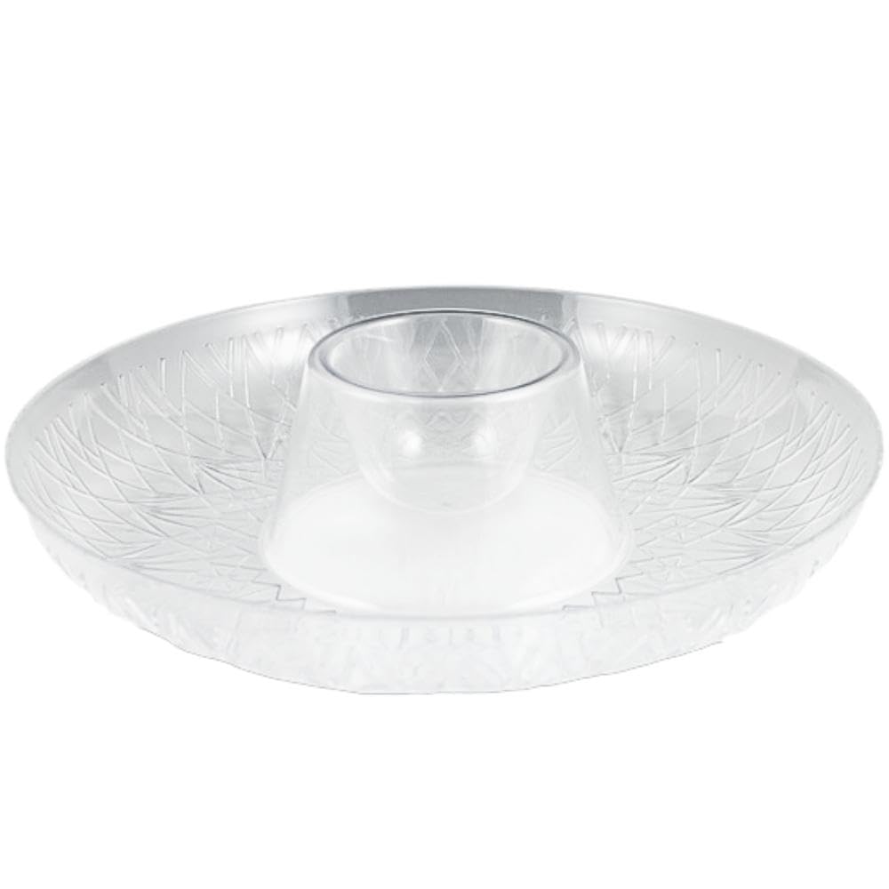 Premium Clear Plastic Sombrero Tray - Elegant Serving Platter for Chips, Dips & Party Snacks | Perfect for Cinco de Mayo, Mexican Fiesta & Themed Parties