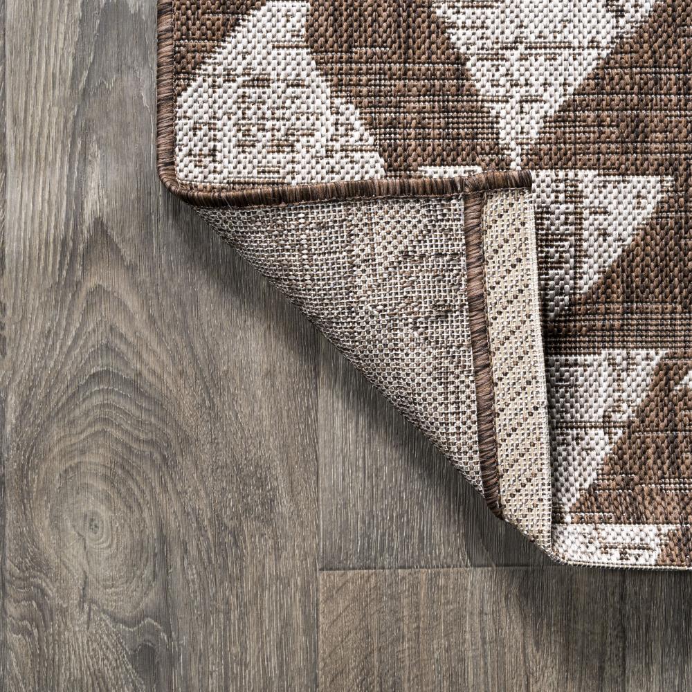 Modern Tribal Geometric Area Rug - Indoor/Outdoor Bohemian Style Rug for Living Room, Bedroom, Patio - Non-Slip Soft Woven Floor Mat for Home Decor