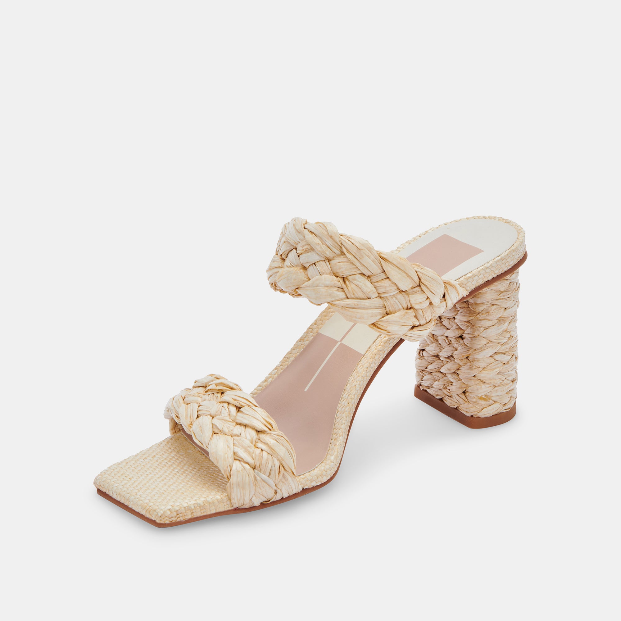 PAILY Raffia Heels for Women - Vanilla Raffia Sandals | Comfortable Summer Beach Wedding Shoes | Perfect for Vacations, Parties & Outdoor Events