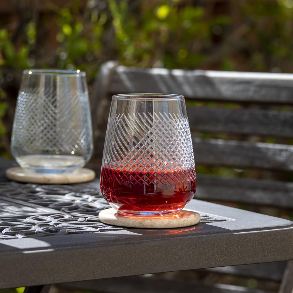 Bourbon Street 15.75oz Stemless Wine Tumbler Set of 12 - Shatterproof & Insulated Glasses for Wine, Cocktails, Beer - Perfect for Parties, Weddings, Restaurants & Home Entertaining