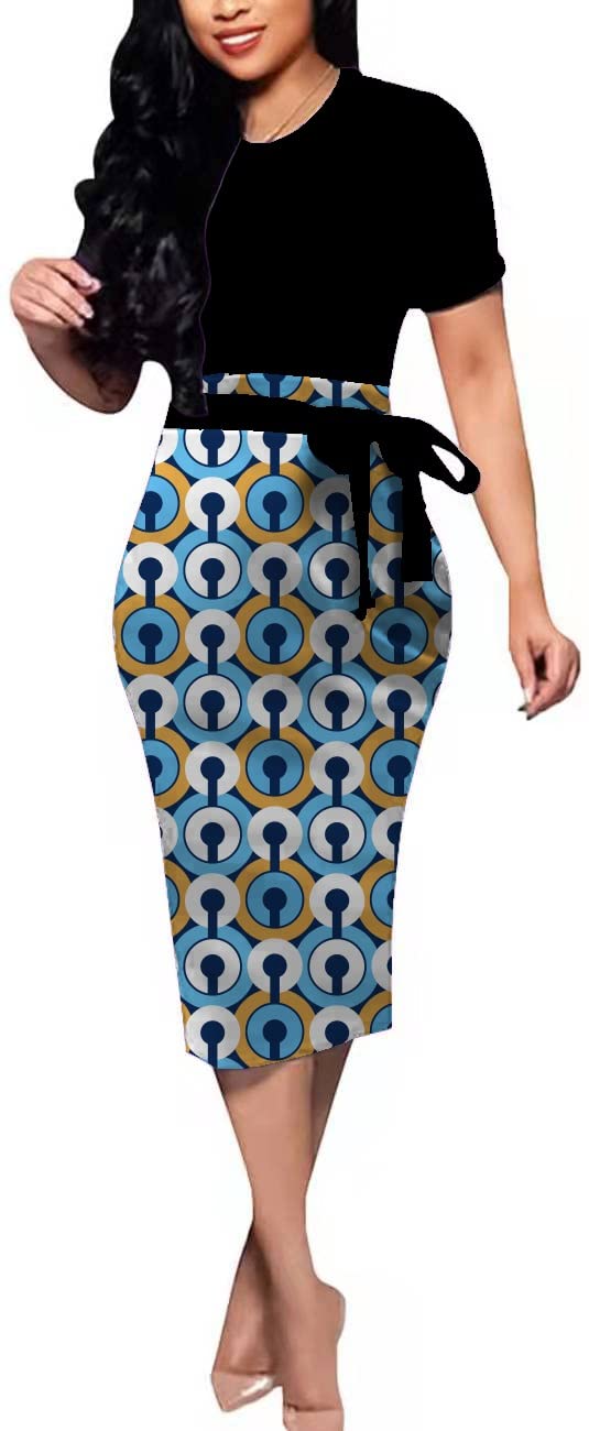 Elegant Women's Church Dress - Formal & Casual Pencil Dress for Parties, Work, and Special Occasions | Flattering Fit & Stylish Prints | Perfect for Weddings, Brunches, and Office Events