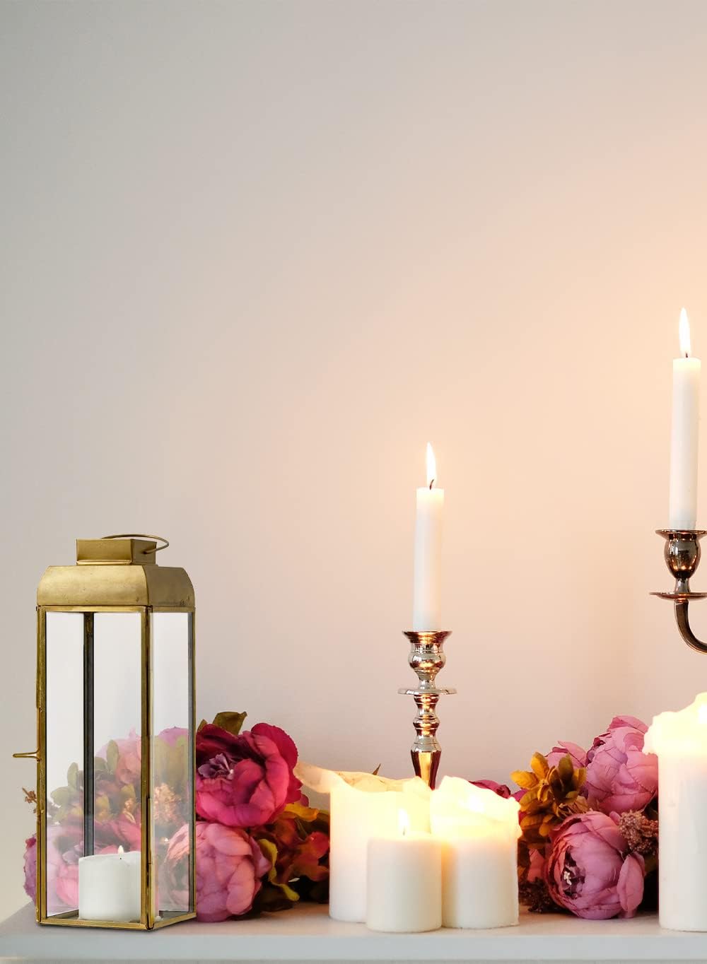 Small Square Gold Lanterns - Set of 12 (9.5