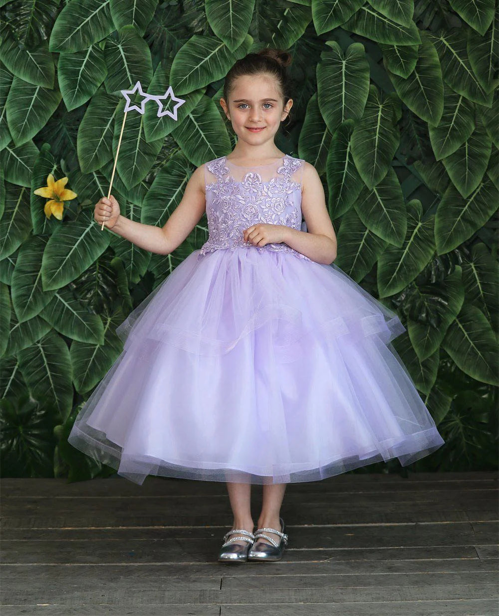 Elegant Party & Flower Girl Dress (D 792) - Perfect for Weddings, Birthday Parties & Special Occasions