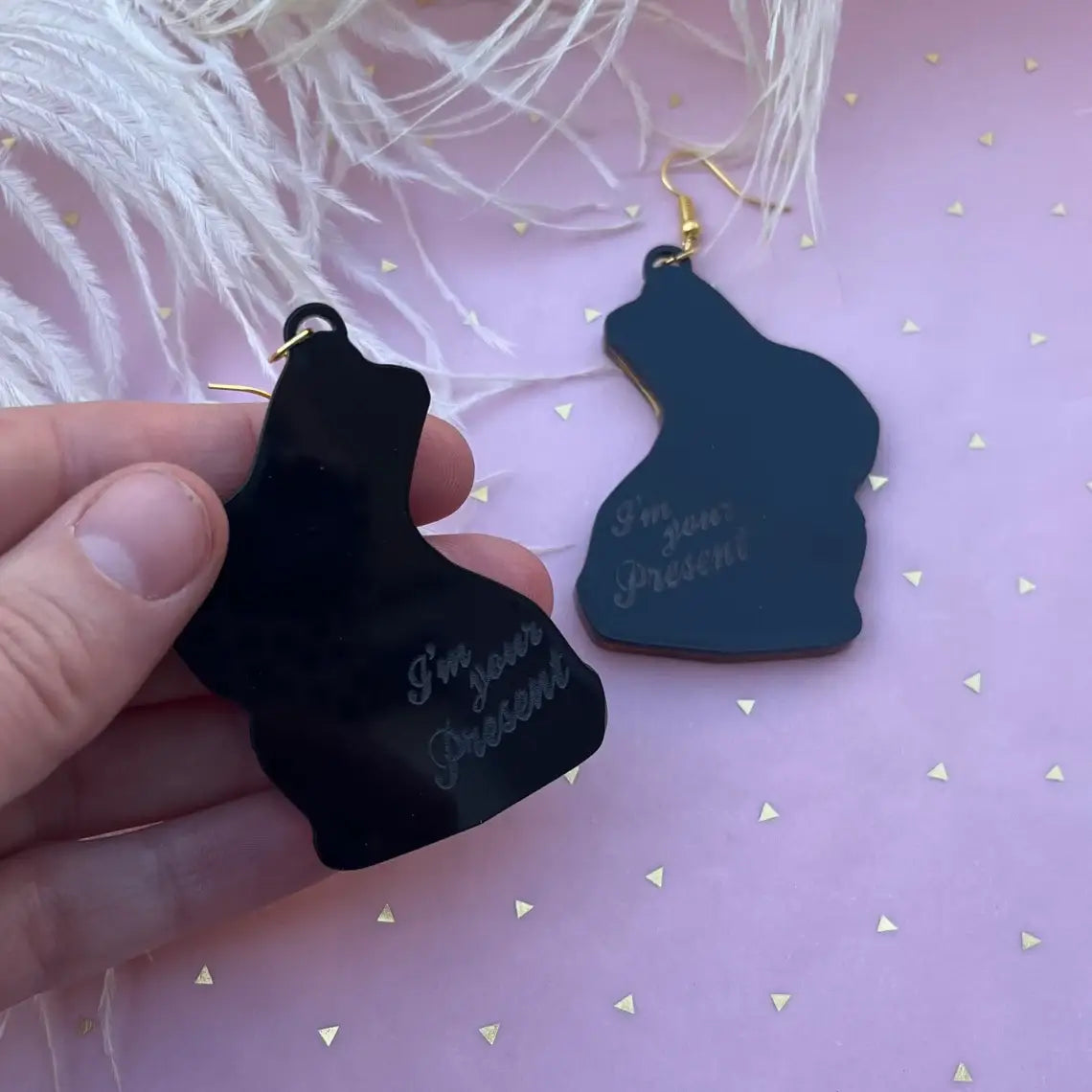 Easter Chocolate Bunny Earrings - Cute Bunny Rabbit Jewelry for Women - Perfect for Easter Gifts, Spring Parties & Holiday Festivities