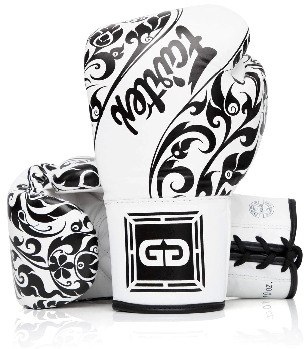 Fairtex BGLG2 Professional Kickboxing Gloves - Premium Laced Training Gloves for Muay Thai, Boxing & MMA - Ideal for Sparring, Heavy Bag Work & Competition