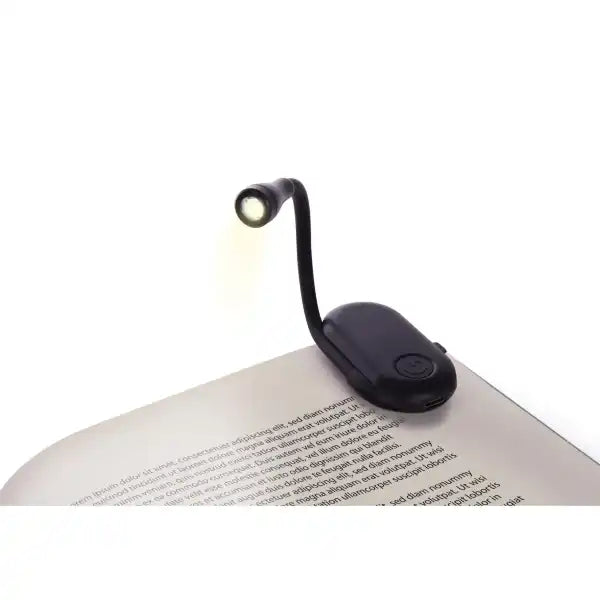 Rechargeable Clip On Book Light for Reading - Adjustable LED Reading Light with 3 Brightness Levels, Perfect for Bedtime, Travel, and Studying