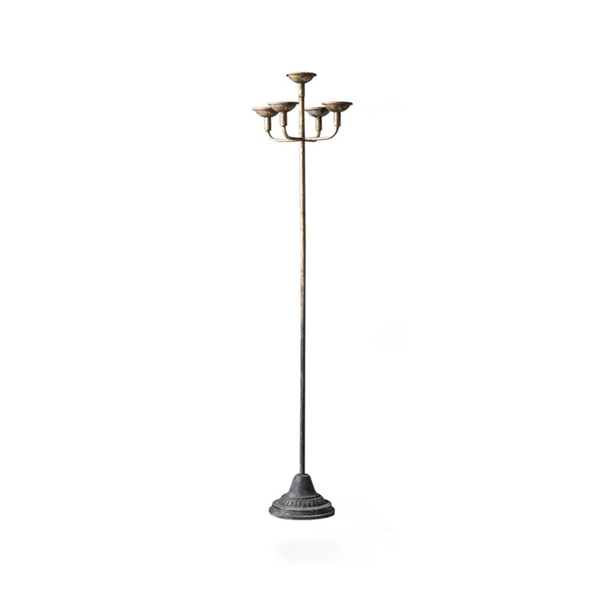 UNNS Nordic Retro Wrought Iron Candelabra Floor Candle Holder - Elegant Indoor Candle Stand for Living Room, Dining Room, Kitchen & Bedroom Decor - Perfect for Romantic Dinners, Wedding Centerpieces & Home Ambiance Lighting (Size B)