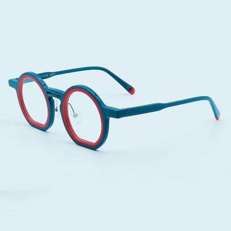 Vintage Round Acetate Eyeglass Frames - Retro Style Optical Glasses for Men & Women - Perfect for Reading, Fashion, and Everyday Use