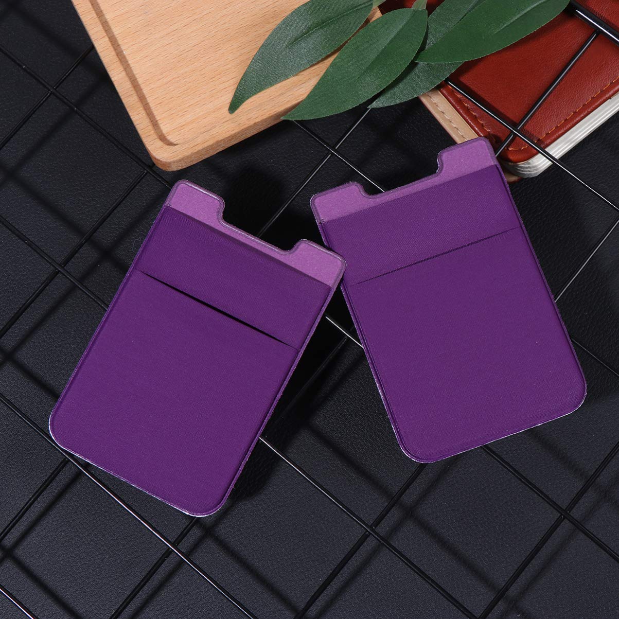 Hemobllo 2pcs Purple Phone Holder for Car & Parking Card - Perfect for Driving