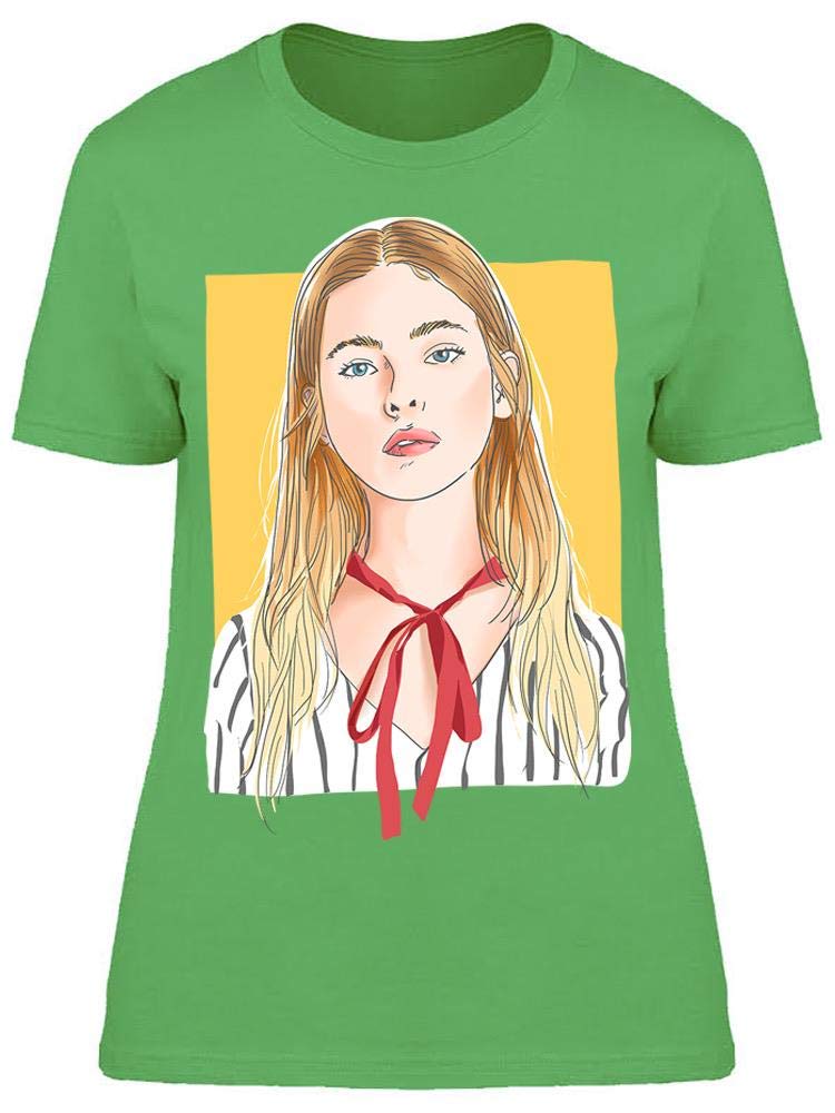 Hand Drawn Gorgeous Lady T-Shirt for Women - Stylish Graphic Tee for Casual Wear, Date Night & Street Fashion