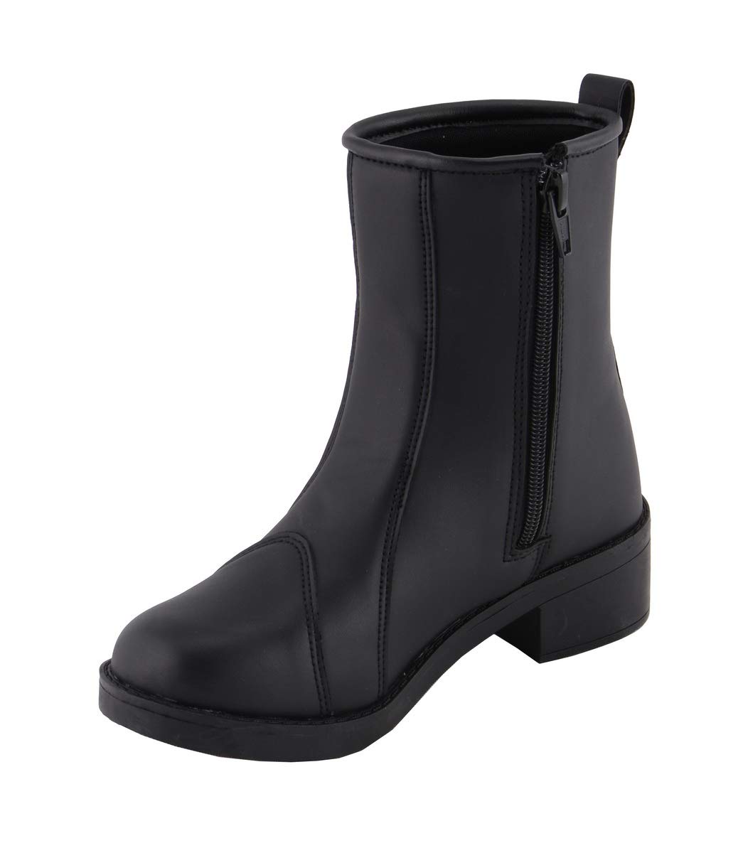 Milwaukee Leather MBL9485 Women's Premium Black Leather Motorcycle Boots - Fashion Riding Boots with Toe Cap, Size 11 - Perfect for Motorcycle Riding, Biker Fashion & Outdoor Adventures