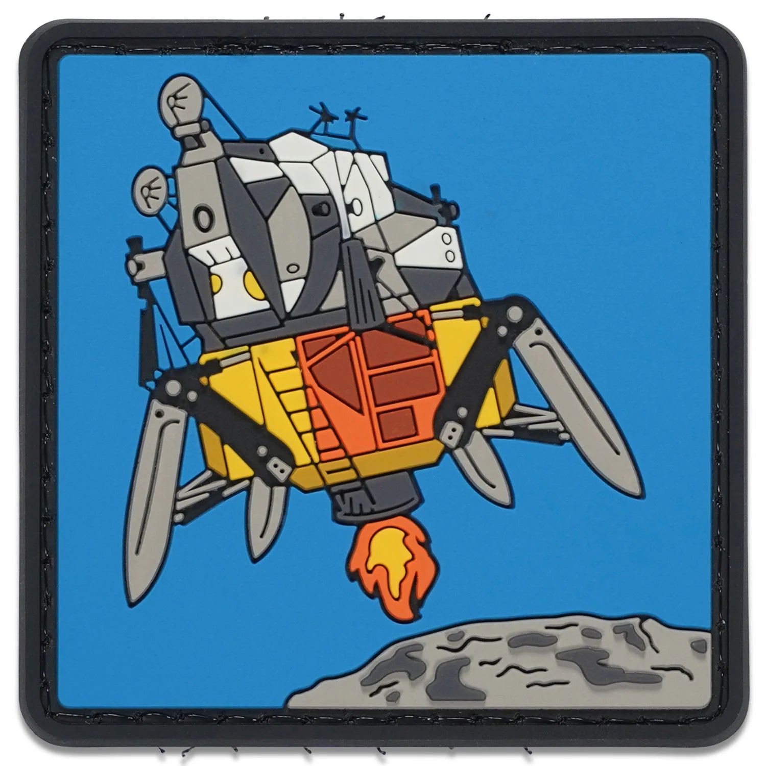 Lunar Lander Knife Patch - Space-Themed Military Style Hook and Loop Patch for Tactical Gear, Jackets & Backpacks - Perfect for Outdoor Adventures, Cosplay & Collectors