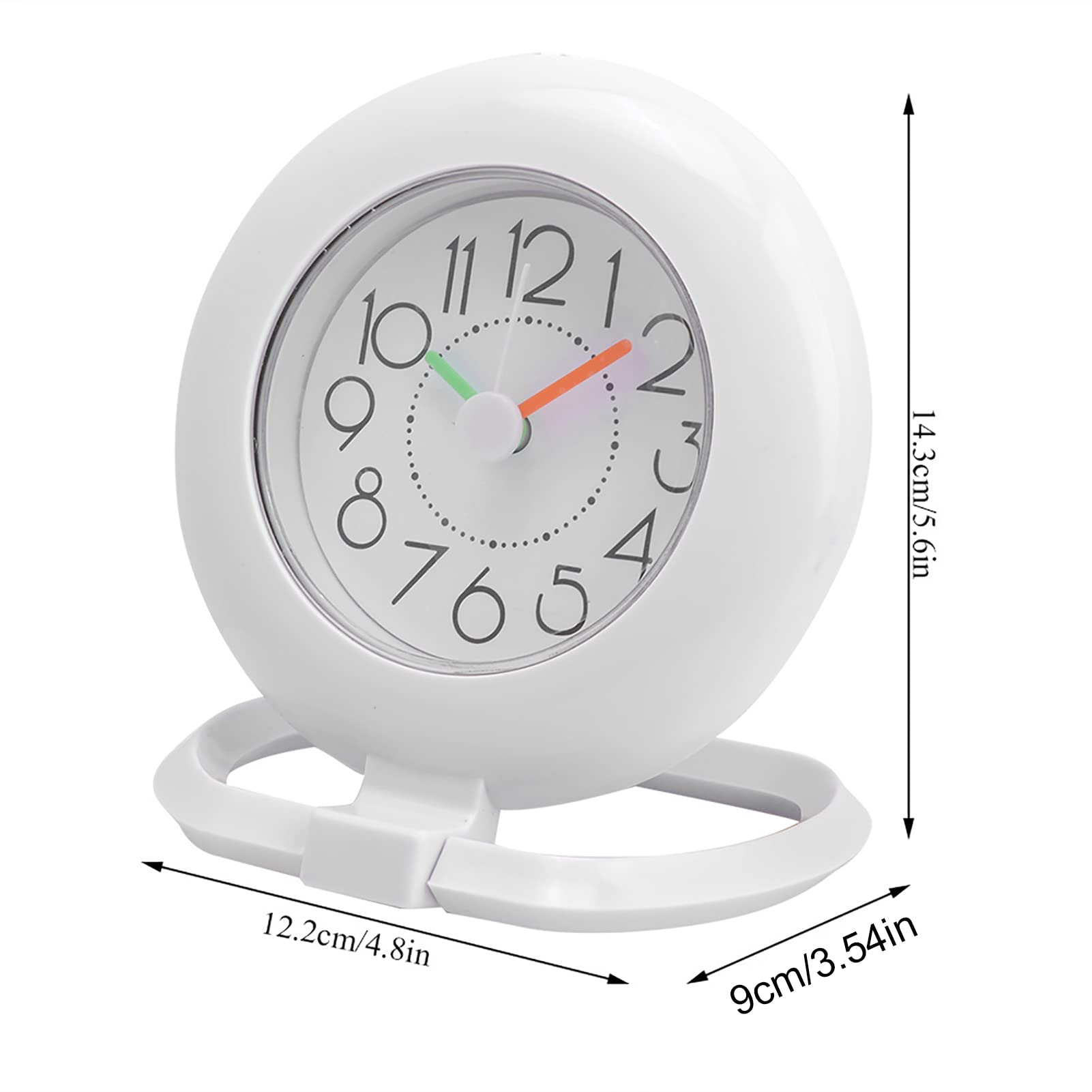 Waterproof Digital Shower Wall Clock - Bathroom & Kitchen Decor (White) for Home Use