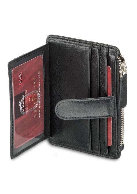 Mancini EQUESTRIAN 2 RFID Secure Card Holder for Men - Slim Wallet with Coin Pocket | Perfect for Travel, Work & Everyday Use