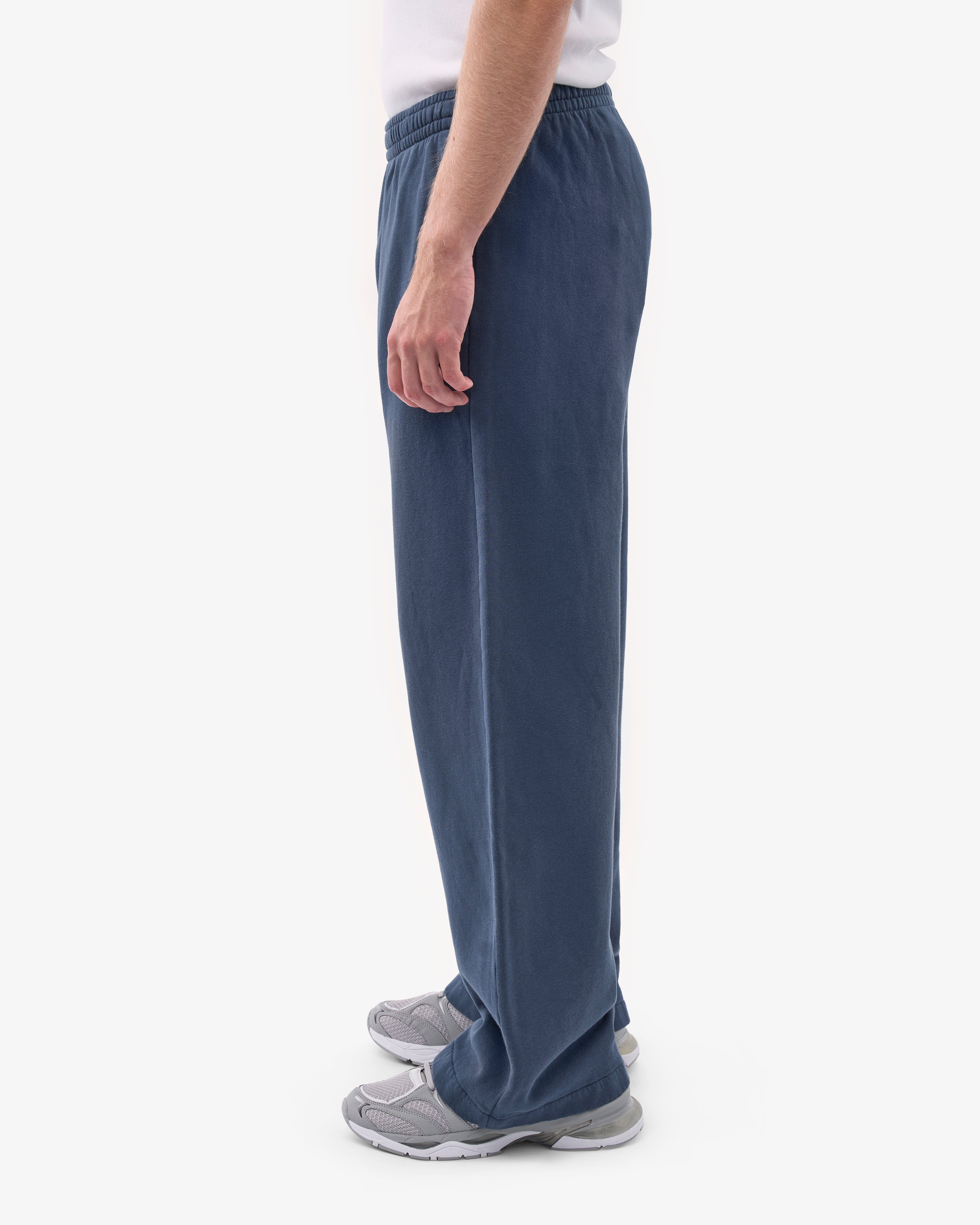 Organic Straight Leg Sweatpants for Women - Soft Cotton Joggers in Petrol Blue - Perfect for Yoga, Lounge & Casual Wear