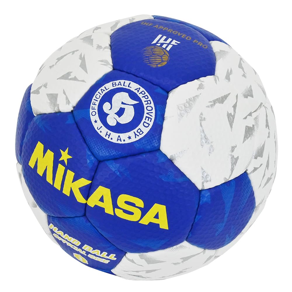 MIKASA HB350B-WBL Handball IHF/JHA Test Ball No. 3 - Official Size for Boys, High School & College Players | 0.15-0.25 kgf/cm² Pressure | Perfect for Training, Matches & Competitive Play