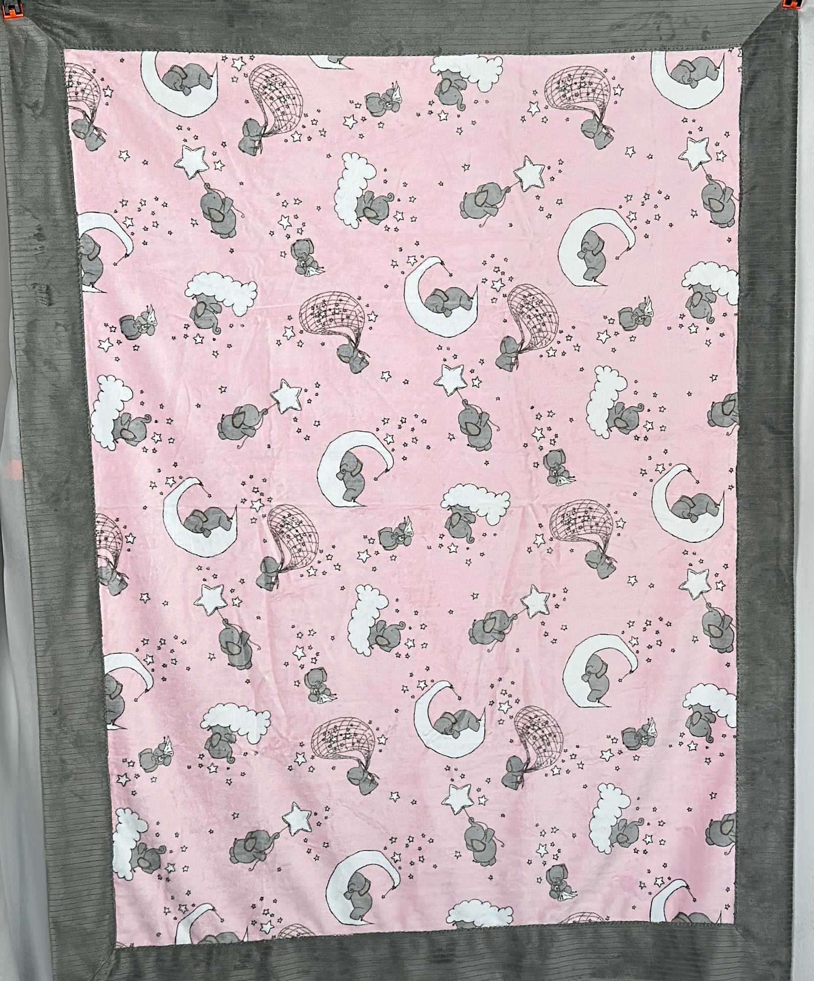 Dream Big Silver Baby Blanket 51x59