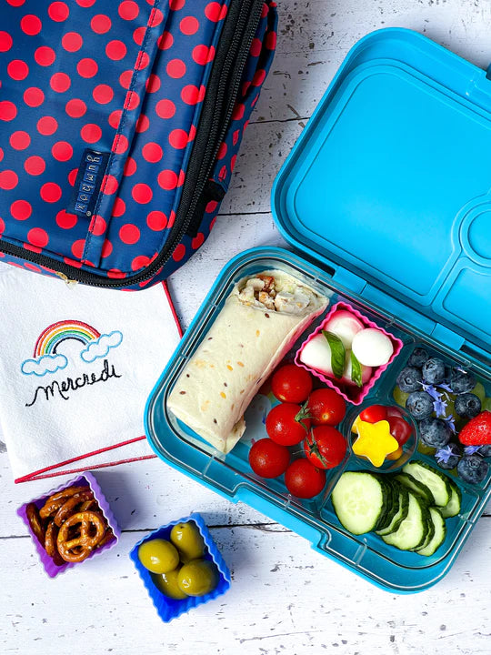 Yumbox Mini Silicone Bento Cups - 6 Pack Reusable Food Containers for Kids Lunch Box, Meal Prep & Snack Storage - BPA-Free Leakproof Silicone Dividers for School, Office & Picnic