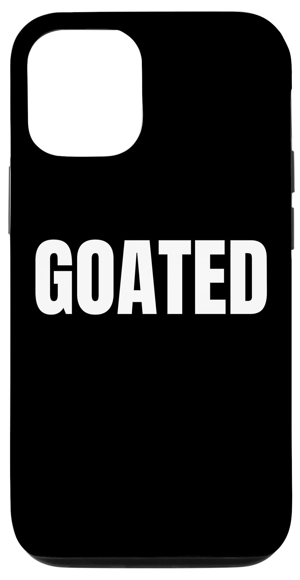 iPhone 12/12 Pro Case with Funny 'Goated Video Game Player' Quote - Durable Protective Cover for Gaming & Everyday Use