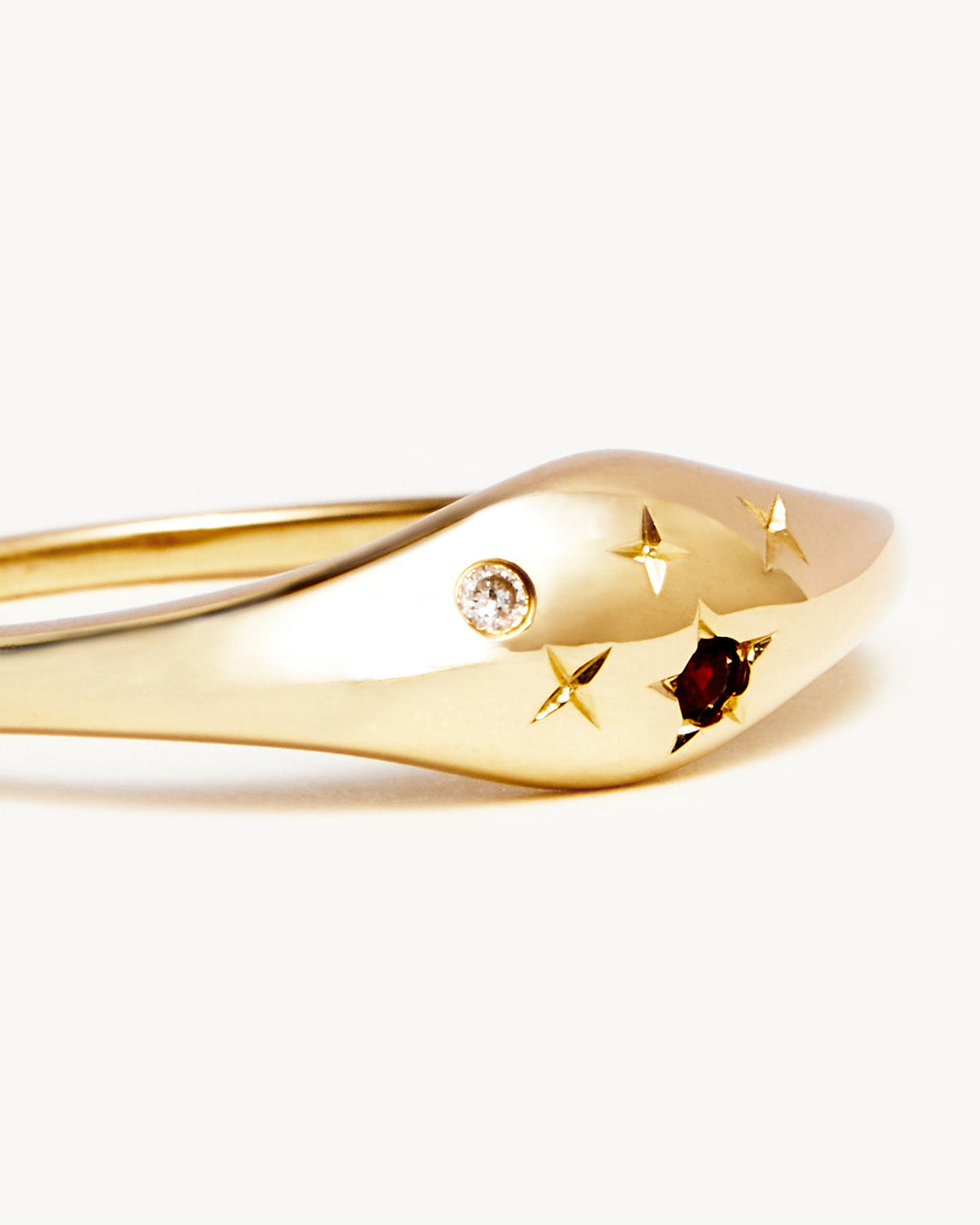 14K Solid Gold Lucky Starry Night Zodiac Diamond Ring for Capricorn - Perfect for Birthdays, Anniversary Gifts & Astrology Jewelry Lovers
