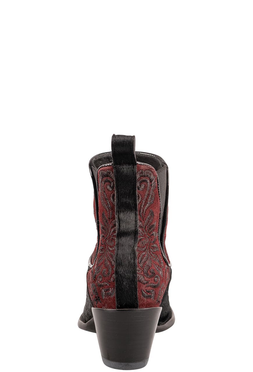 Old Gringo Women's Zurich Cowgirl Boots - Genuine Cowhide Leather Western Boots in Burgundy & Black | Perfect for Country Dancing, Rodeos & Casual Wear