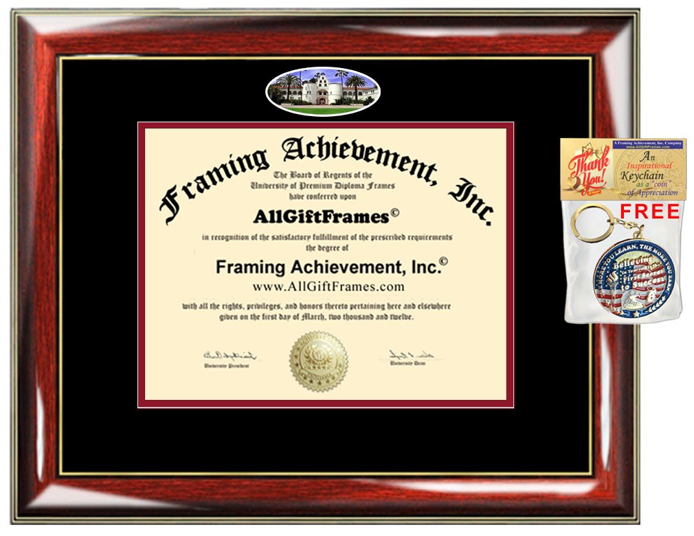 San Diego State University Diploma Frame - Custom SDSU Degree & Certificate Display with Double Mat - Graduation Gift for Bachelor, Master, Doctorate & PhD - Perfect for Office Decor, Home Display & Alumni Pride