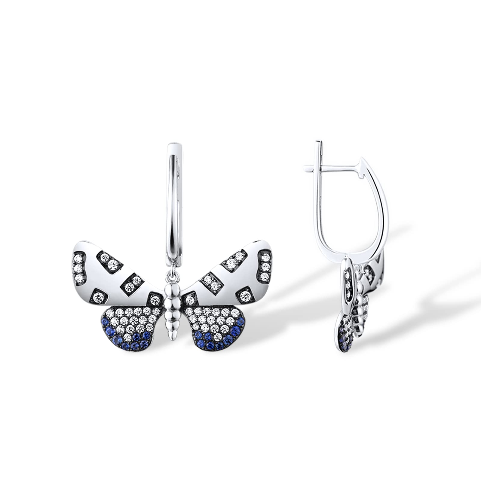 Elegant Sterling Silver Butterfly Earrings for Women - Hypoallergenic & Lightweight - Perfect for Parties, Weddings & Everyday Wear