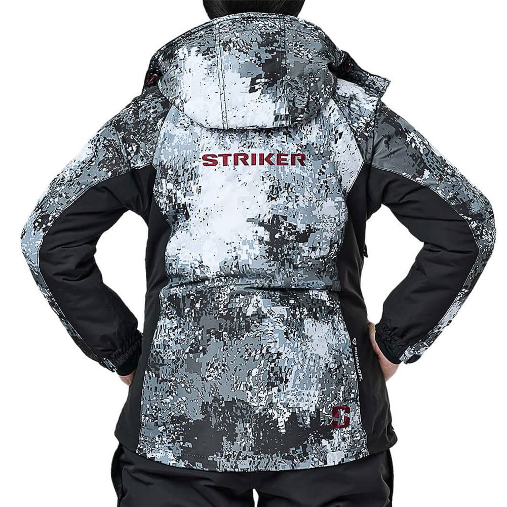Striker Women's Stella Insulated Windproof Water-Resistant Winter Jacket with Removable Hood - Warm Outdoor Coat for Ice Fishing, Snowboarding & Cold Weather Activities