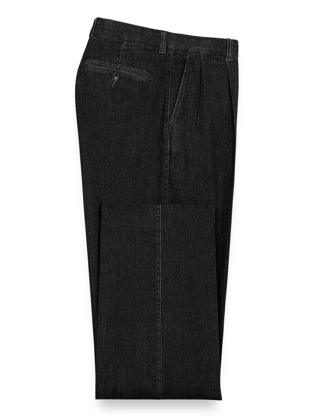 Stylish Black Pleated Denim Pants for Women - Trendy High Waist Skinny Jeans with Comfort Stretch - Perfect for Casual Outfits, Office Wear & Night Out