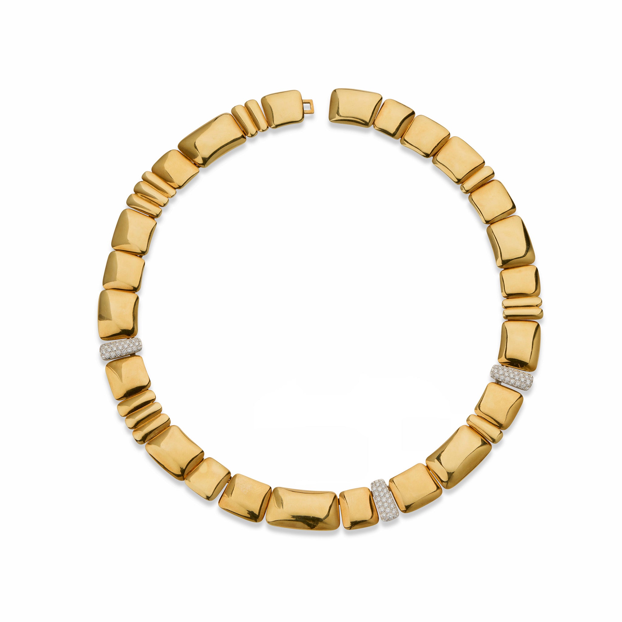 Angela Cummings for Tiffany & Co. 18K Gold Asymmetrical Necklace - Elegant Statement Jewelry for Women, Perfect for Weddings, Parties & Special Occasions