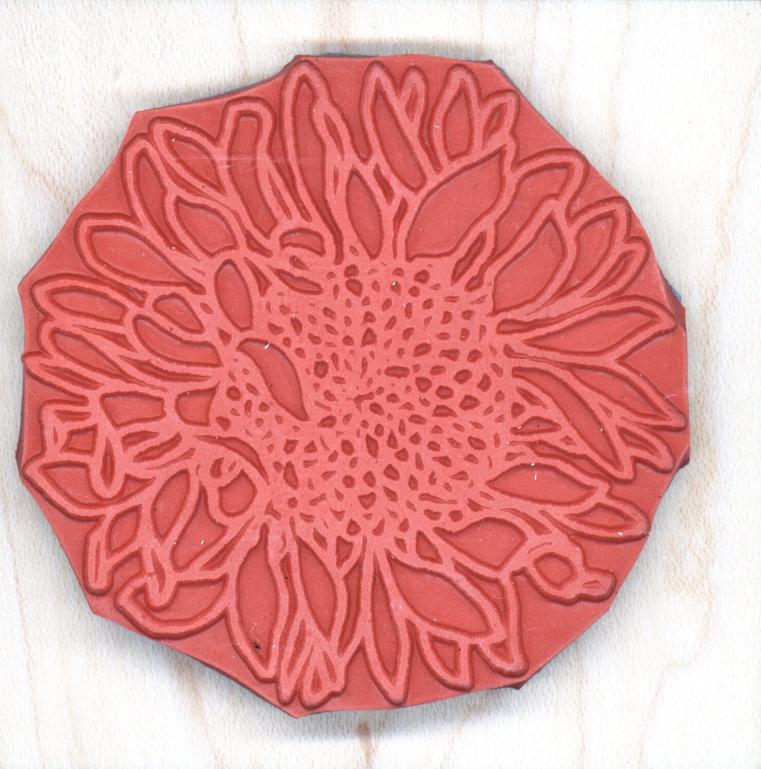 Sunflower Rubber Stamp 2.25 Inch - Impression Stamps ST 1111 for DIY Scrapbooking, Card Making & Craft Projects