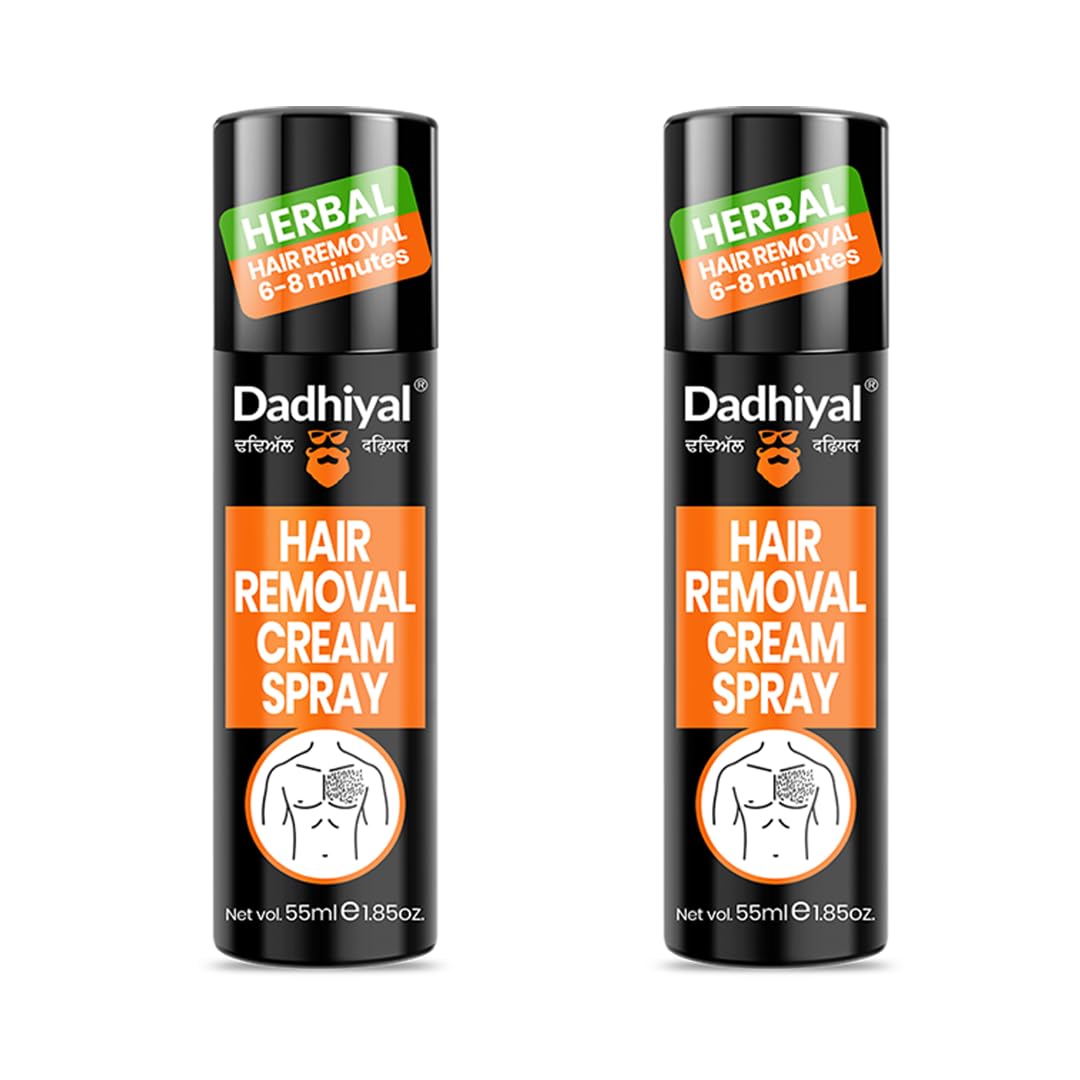 BEAUTYRELAY LONDON Men's Hair Removal Cream Spray - Painless & Irritation Free for Chest, Underarms & Legs | 55ml | Quick & Easy Body Hair Removal for Smooth Skin | Perfect for Grooming, Beach Prep & Confidence Boost