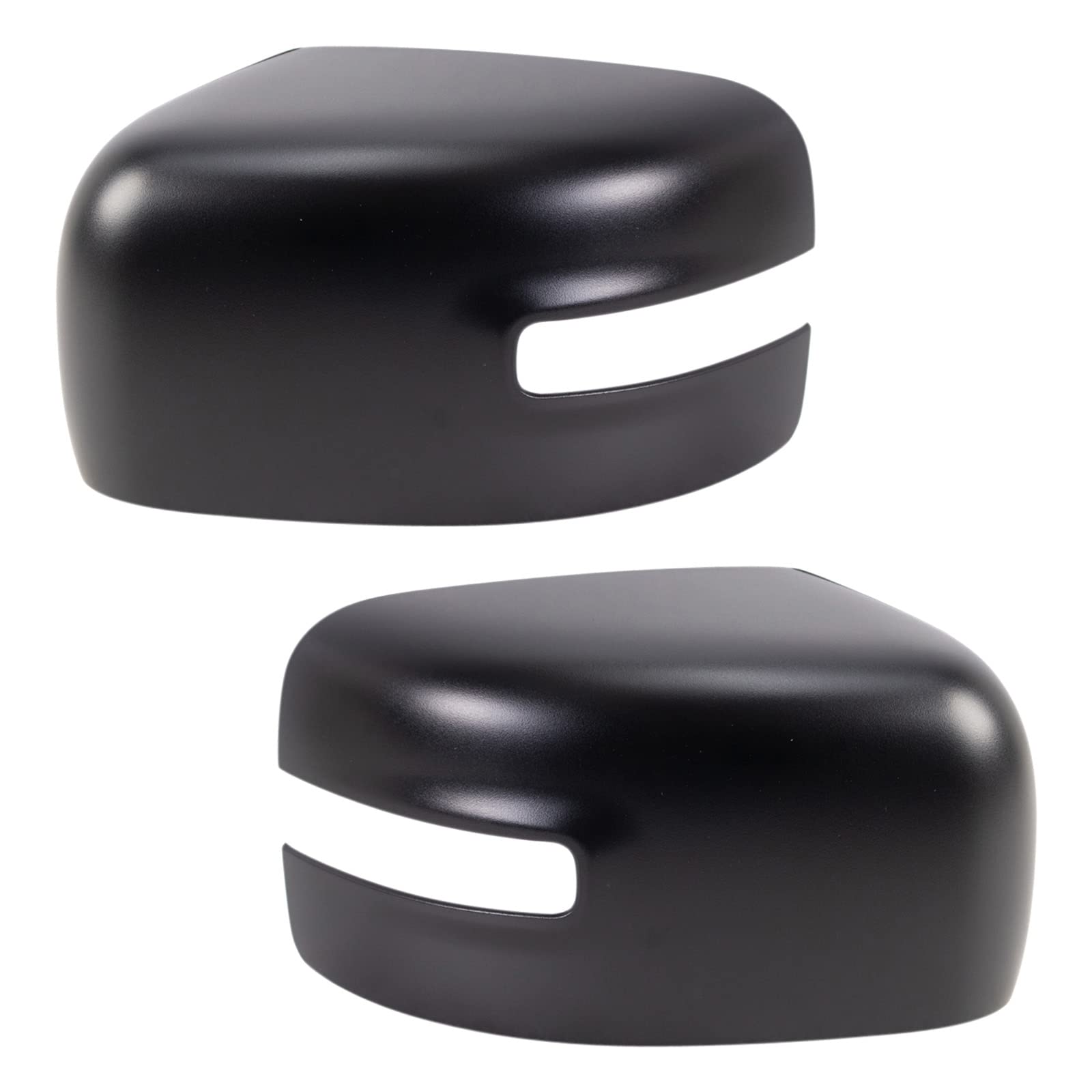 TRQ Mirror Cap Set for 2015-2019 Jeep Renegade - Replacement Side Mirror Covers - Easy Installation & Perfect Fit - Upgrade Your Jeep's Exterior Style for Daily Driving & Off-Road Adventures