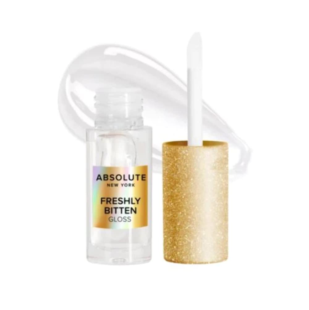 Absolute New York Freshly Bitten Gloss (Hot Sesh) - Hydrating Lip Gloss with Shimmer Finish, Vegan & Cruelty-Free - Perfect for Date Night, Parties & Everyday Wear