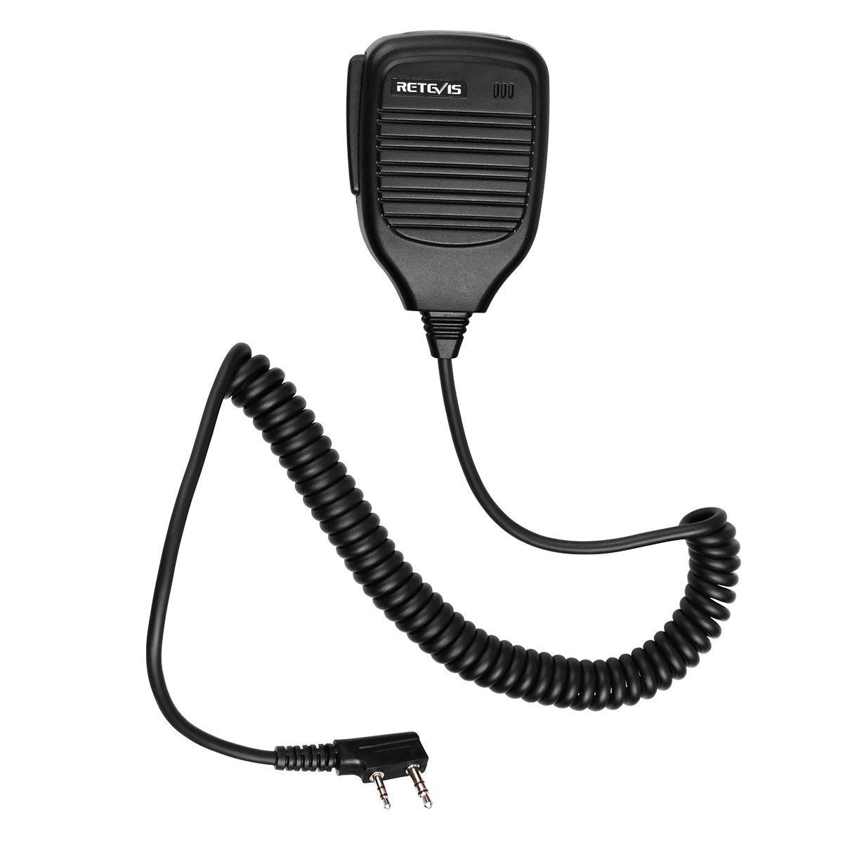 Retevis 2 Pin Walkie Talkie Microphone - 5 Pack, Compatible with Retevis RT22 RT68 RT5R H777 RT27 RT15 RT17 RT19 & Baofeng UV-5R 888S UV-82HP 5RX 5RH UV-17M Kenwood Radioddity - Ideal for Outdoor Adventures, Construction Sites, and Emergency Communication