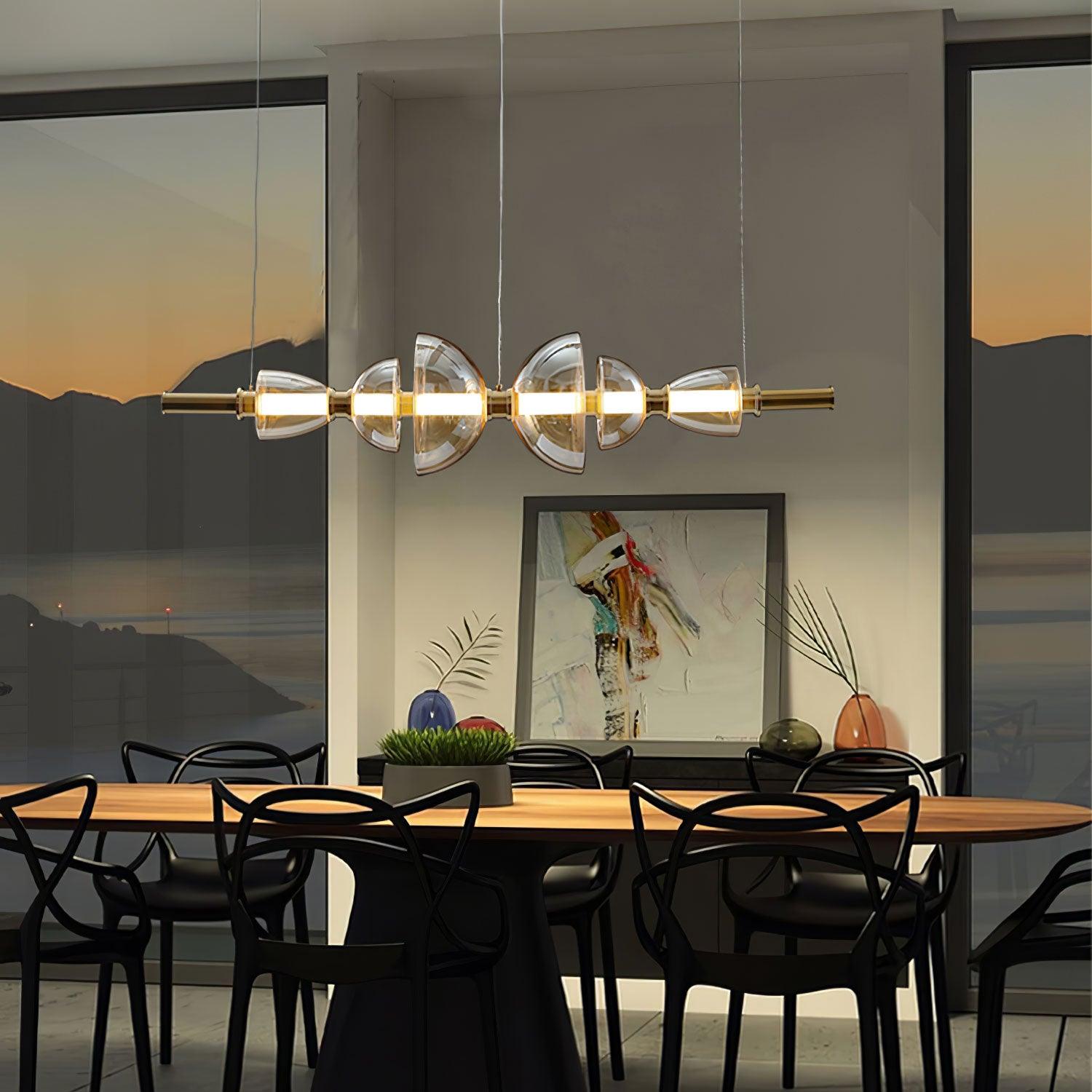 Aurora Luminosity Pendant Lamp - Modern Nordic Style Ceiling Light for Living Room, Bedroom & Dining Room - Perfect for Home Decor and Ambient Lighting