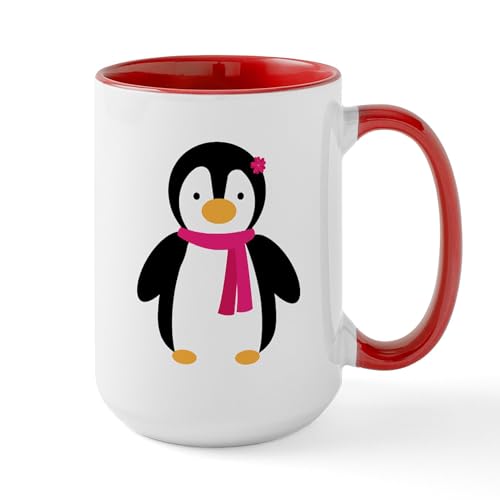 White/Red Inside - Pink Penguin