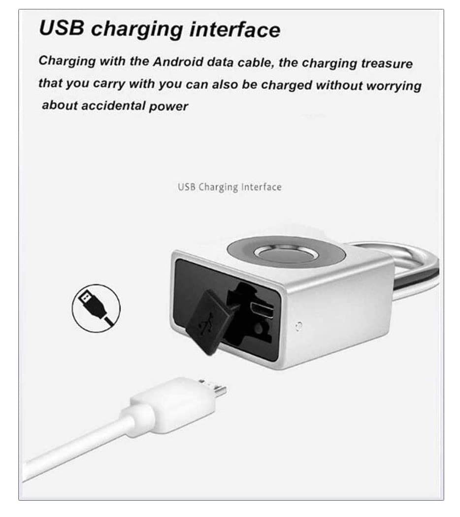 Fingerprint Padlock - Biometric Keyless Smart Lock with USB Charging, Weatherproof & Durable for Outdoor Use - Ideal for Gym Lockers, Gates, Luggage, Backpacks & Bikes (White) - Secure Your Valuables Anywhere