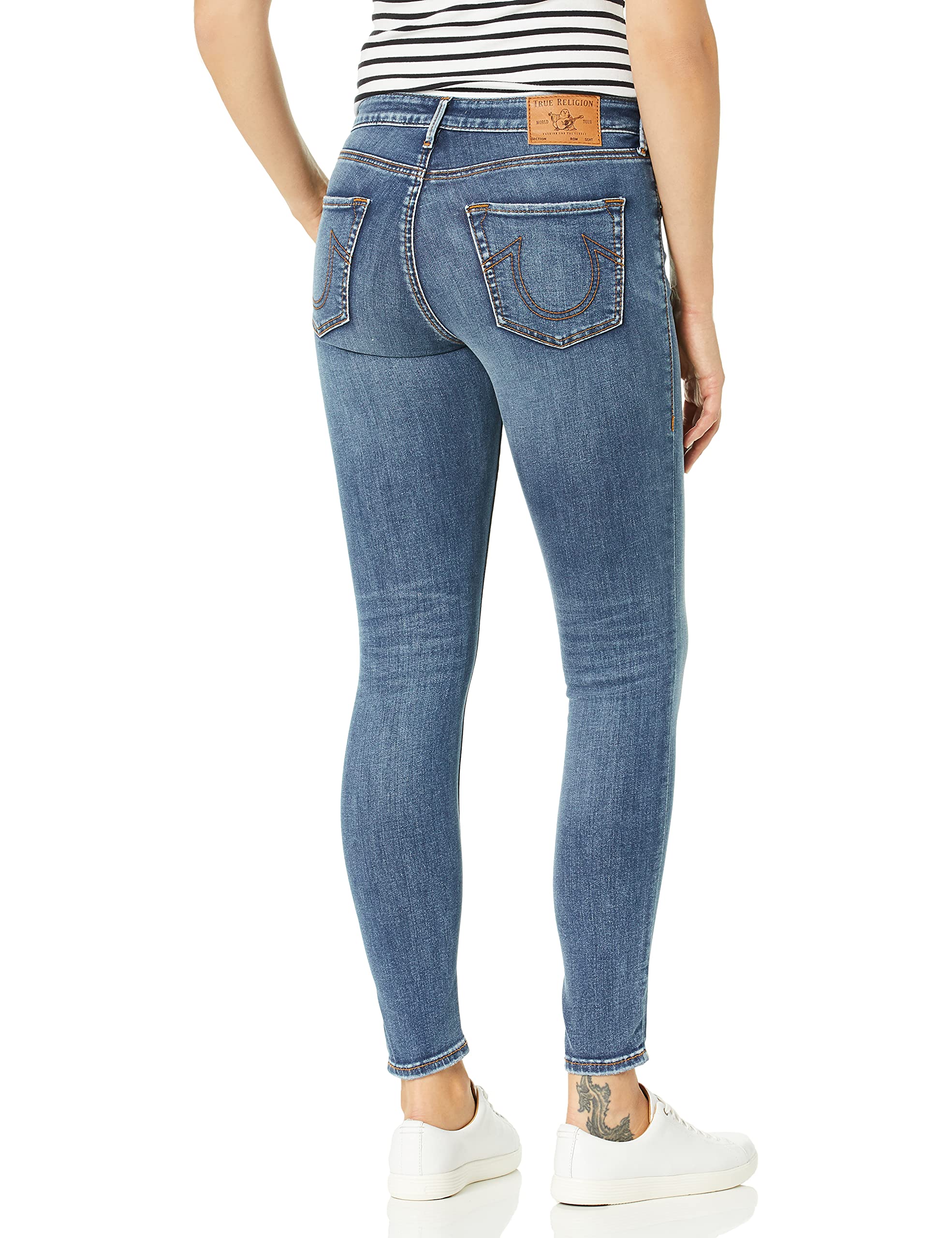 True Religion Women's The Body Jennie Super Skinny Jeans - High Waisted Stretch Denim Pants for Casual & Night Out | Perfect for Date Nights, Parties & Everyday Wear