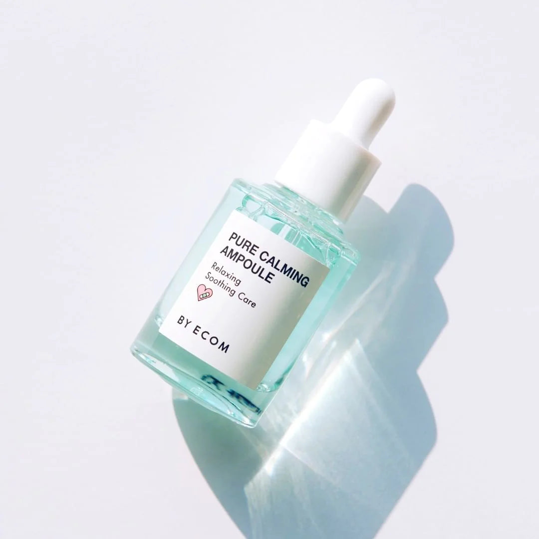 BY ECOM Pure Calming Ampoule 30ml - Soothing Facial Serum for Sensitive Skin, Redness Relief & Hydration - Perfect for Daily Skincare Routine & Post-Treatment Care
