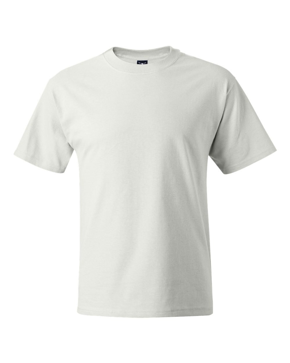 Hanes Men's Lay Flat Collar Tall Beefy T-Shirt - Comfortable Cotton Crew Neck Tee for Big & Tall - White, Large Tall - Perfect for Casual Wear, Work & Everyday Outfits