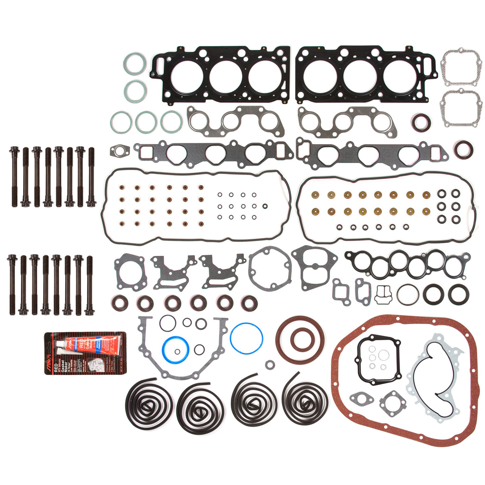 MA-4216922037 Full Gasket Set with Head Bolts - Compatible with 1999-2006 Toyota Highlander, Avalon & Lexus 3.0L 1MZFE Engine - Perfect for Engine Rebuilds, Repairs and Maintenance