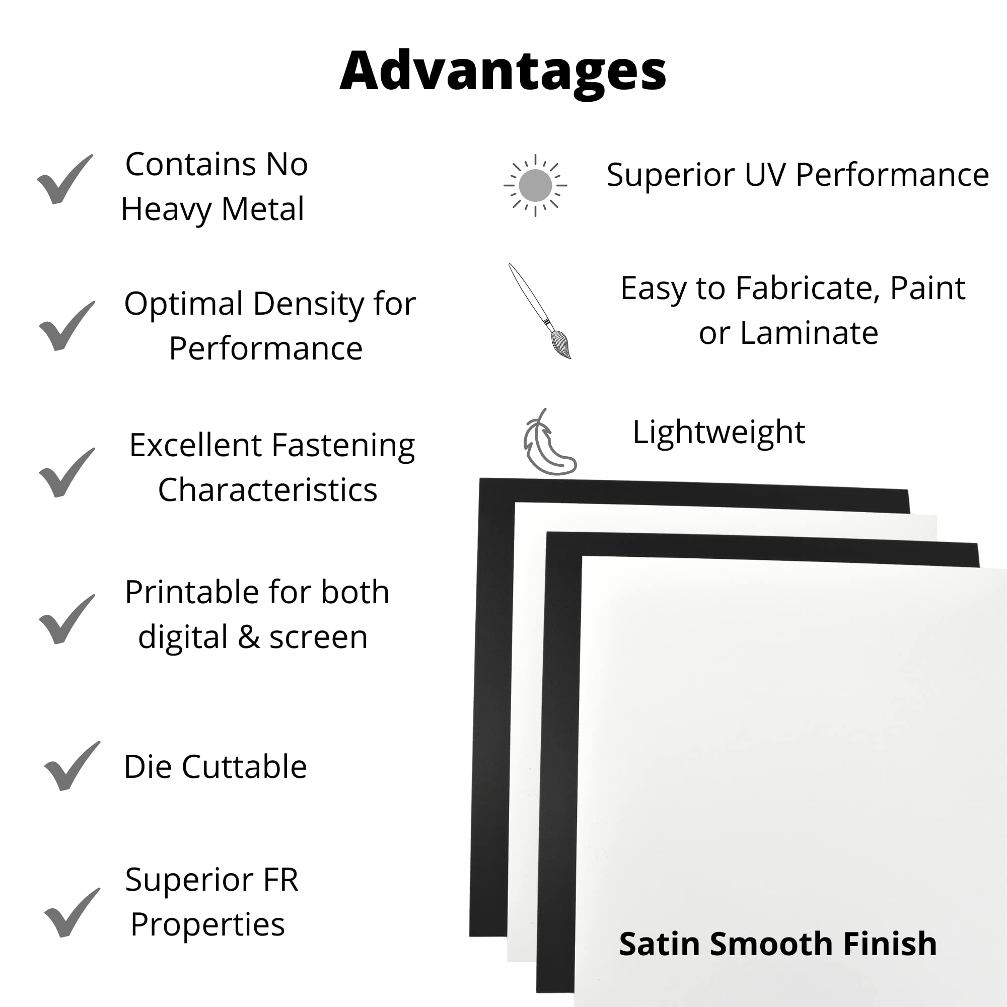 White Expanded PVC Foam Board 19mm (3/4