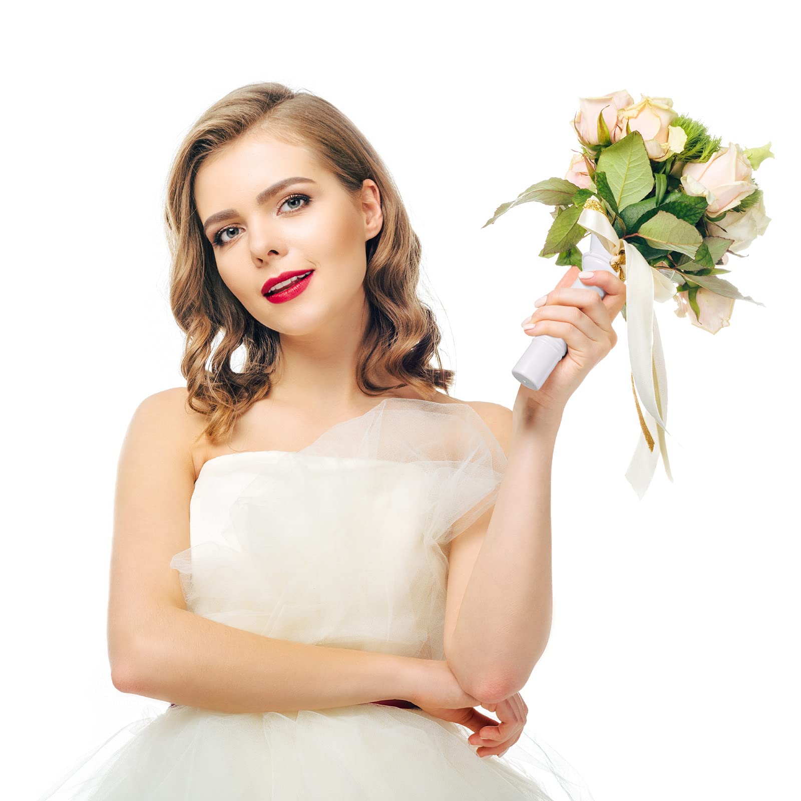 Geiserailie 10-Piece Wedding Bouquet Holder Set - Bridal Bouquet Holders for Artificial Flowers, Foam Bouquet Handle for Wedding Flower Arrangements, Gardening Supplies - Perfect for DIY Bridal Bouquets, Floral Centerpieces & Home Decor