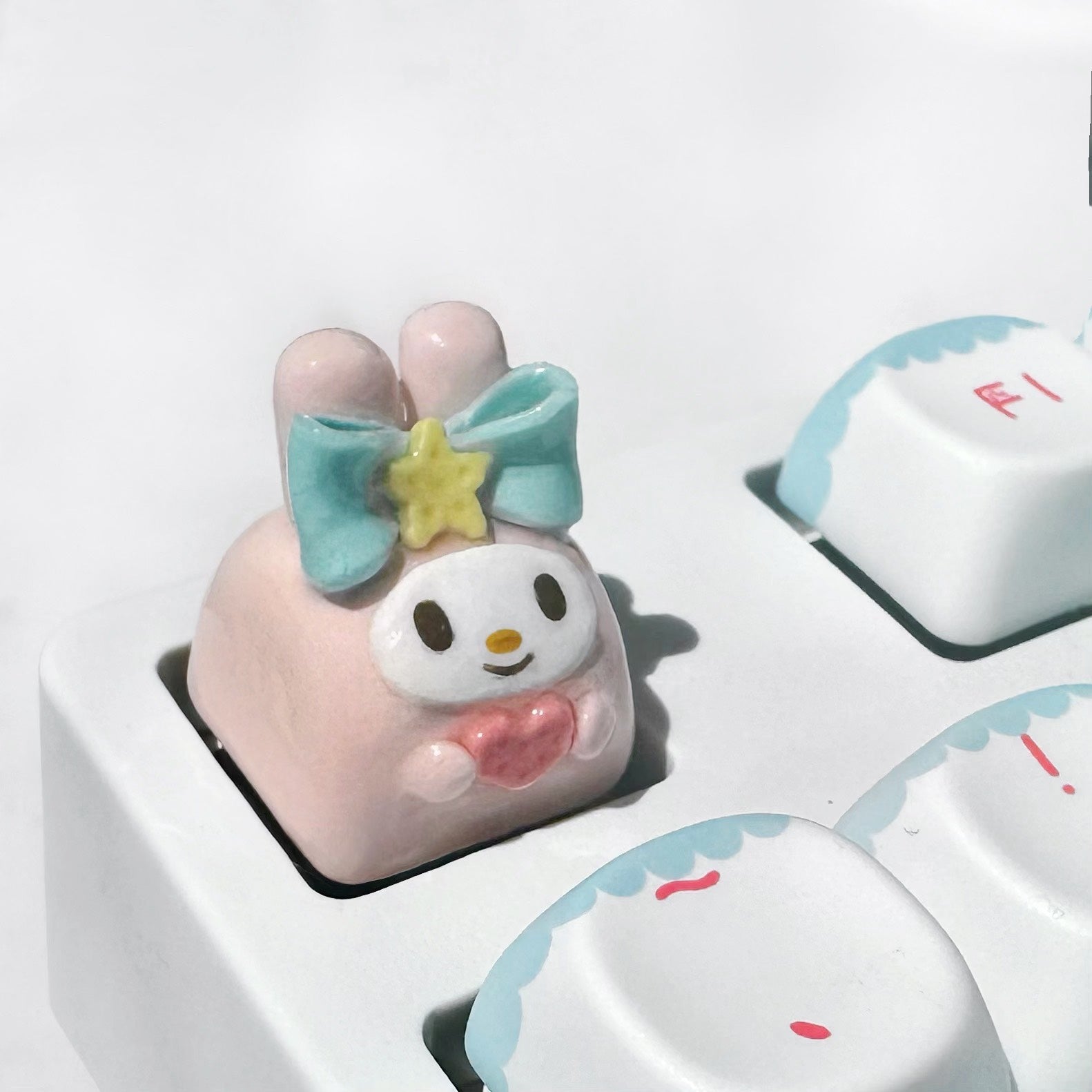 Handmade Resin Clay Keycaps - Custom Stone Plastic Clay Artisan Keycaps for Mechanical Keyboards | Personalized Keyboard Decor & Gaming Accessories | Perfect for Typing Enthusiasts & PC Gamers